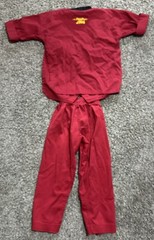 Vision DXV Taekwondo Size 00/130cm Youth Red Martial Arts Uniform Set