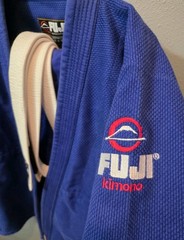 Fuji Blue Jiu Jitsu Gi Set A2H Pants Top Belt Clean Set