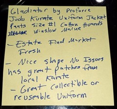 Gladiator ProForce Judo Karate Uniform Pants Size 1 Black Martial Arts