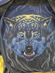 Raven Fightwear Men’s A4 Ulfhedinn Nordic Wolf Uniform Premium Gi Navy Blue