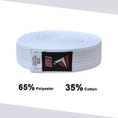 FADI Sports White Karate Belt Martial Arts Rank Taekwondo Judo Training Gi