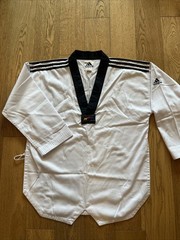 Adidas World Taekwondo Federation Top White 170 CM Uniform Long Sleeve Pullover