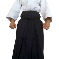 Japanese Hakama Bokuto Classic for Aikido Kendo Jiu Jiutsu (Black)