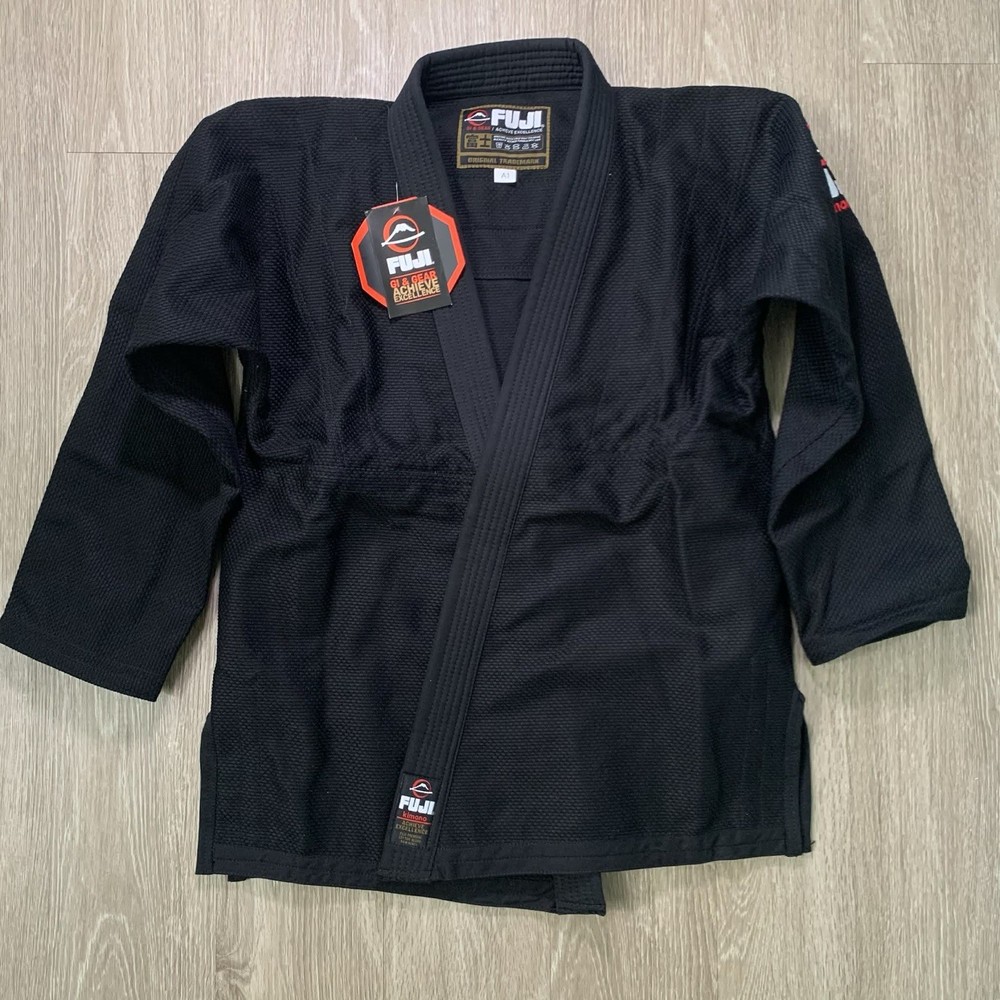 Fuji Sports All Around Mens Brazilian Jiu Jitsu Gi BJJ – Black Top & Bottoms