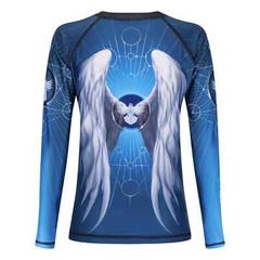 Raven Fightwear „Archangel Michael” Women’s Jiu-Jitsu BJJ MMA Rashguard Size M