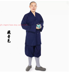 New Buddhism Meditation Lohan Uniform Unisex Monk Frock Suit Cotton Lay Clothing