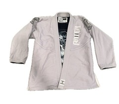 Raven Fightwear Men’s Thor Nordic Uniform Premium BJJ Gi Grey A3t1 Top A2t1 Bott