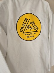Gracie Jiu-Jitsu Fuji BJJ Gi White A3 Complete Uniform Kimono Brazil Martial Art