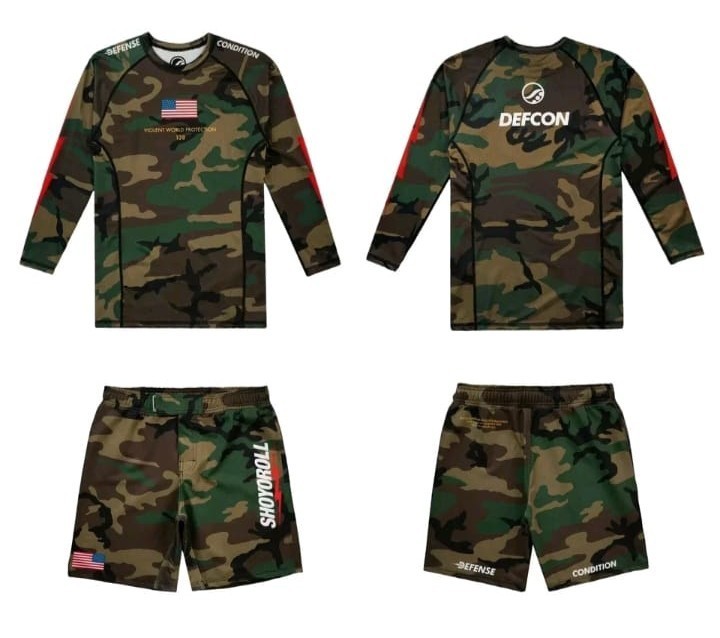 Camo Defcon X Shoyoroll Rashguard Batch #138 Violent Ls Jiu Jitsu Long Sleeve