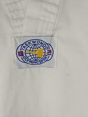 US World Class Taekwondo Gi Dobok Uniform Top Sz 150cm White Martial Arts Supply
