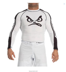 New Bad Boy Retro Rashguard Gi MMA BJJ Shirt Made in Brazil White Adult