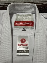 Equipe Gracie Barra Kimono & Pants BJJ Jiu Jitsu Gi Youth Size Y6 White