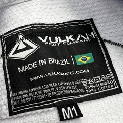 Vulkan Jiujitsu Kids Youth GI Size M1 White Made In Brazil Uniform
