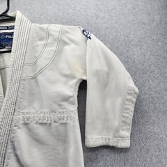 Fuji Suparaito BJJ Gi Jacket Youth C3 White Kimono Jiu-Jitsu Top Only Kids