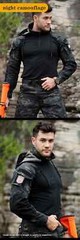 Tactical Camouflage Suit Combat Shirt Cargo Pants for Airsoft Paintball Hunting