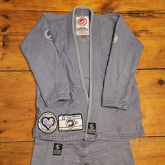 Shoyoroll Girls or Womens A0F White Gi BJJ Top and Bottom Pants Set Jiu-jitsu