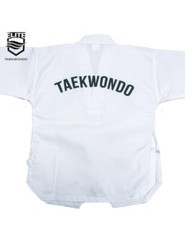 Elite Lightweight Taekwondo Gi / Uniform White Top Pants And Belt Size 3