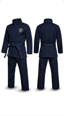 Satoru Gojo Cosplay Costume Jujutsu High School Uniform Anime Karate Gi Set Navy