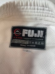 Fuji Gi & Gear BJJ Jiu Jitsu Kimono Jacket Pants Belt Men A3 White Martial Arts