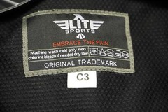 Elite Sports Embrace The Pain Size C3 Jiu Jitsu, Karate jacket