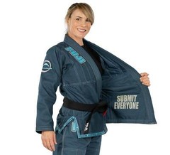 Fuji Submit Everyone Supraito Womens Brazilian Jiu-Jitsu BJJ Gi – Teal Blue