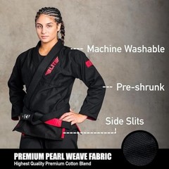 Elite Sports X5411 Womens Black Ultra-Light BJJ GI – IBJJF Jiu-Jitsu GI Size F2