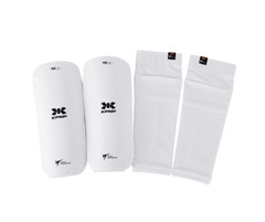 KPNP Taekwondo Black Label Shin Guard, White