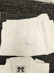 BMABest Martial Arts V-Neck Uniform #1 150CM / White / White Belt