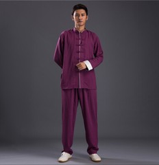 Linen Blend Kung Fu Tai Chi Clothing Martial Arts Clothes Taijiquan Wushu
