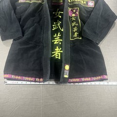 Hayabusa Onna Bugisha Jiu Jitsu Gi Black Jacket Adult F3 Pearl Weave 100% Cotton