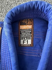 Break Point Jiu Jitsu GI Suit Top Blue Size F1