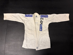 Renzo Gracie Original (Vintage) – Jiu-Jitsu Gi Uniform w/ Belt, White/Blue, A5/8