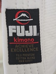Gracie Jiu-Jitsu Fuji BJJ Gi White A3 Complete Uniform Kimono Brazil Martial Art