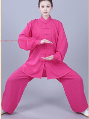 Unisex Kung Fu Tai Chi Suit Cotton Linen Shirt+Pants Wushu Martial art Uniforms