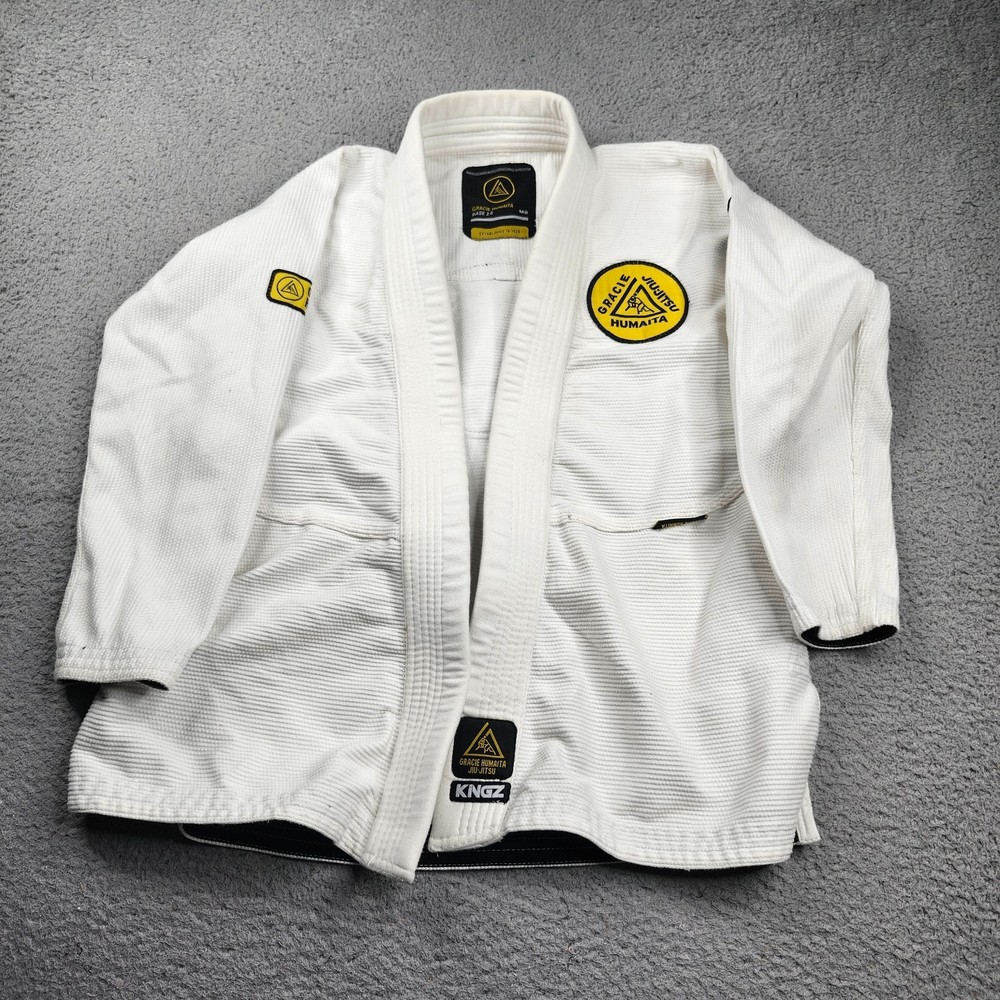 Gracie Humaita Jiu Jitsu Base 2.0 Kimono GI Jacket Size M2 White (Jacket Only)