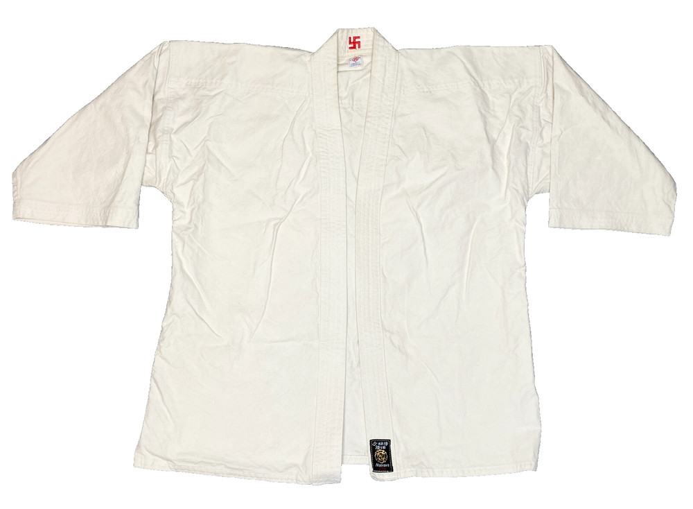 Vintage 1970s Japan Shorinji Kempo Federation Manji Logo Sparring Gi Uniform Top