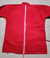 Century Sz 3 Martial Arts Red Canvas Kimono Top Jacket Adult Small Karate
