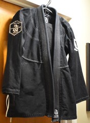 War Tribe SPARTAN LIVE FREE Jiu-Jitsu Set Jacket & Pants Black A1 martial arts