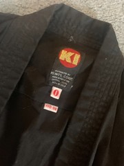 KI Int’l black martial arts Gi Top Size 0 100% Cotton
