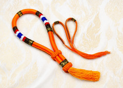 Mongkol Headband Prajiat Boxing Color Handmade Orange Premium Armbands Muay Thai