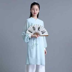 Tai Chi Clothes Women Wushu Clothes Kung Fu Clothes Martial Art Uniform Cyan