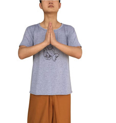 New Summer Buddhism Meditation Lohan T-shirt Monk Lay Unisex Cotton Tank Tops