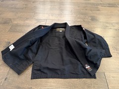 Fuji Gi Gear Youth Black Kimono Martial Arts Top Only Size C1 NWT New $79