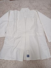 Japanese Kendo Gi Jacket Hakama Pants Set Size 3 White With Obi Uniform