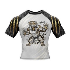 Tiger BJJ Rashguard – MMA Compression Grappling Shirt No Gi Training Gear