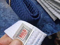 THICK Jiu Jitsu BJJ Belt Blue White