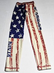 Youth XL Spangled Ninja Grappling Spats Pants stars stripes Jujitsu