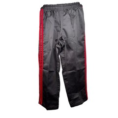 Kids Black Red Trim Karate Taekwondo Martial Arts Uniform Set Size 0