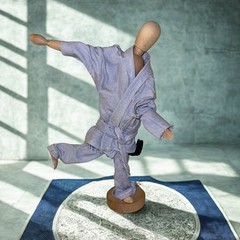 UTCHIMATA Mascotte | Handmade Light Blue Gi Collectible by BJJING Fabrics
