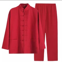 Casual Retro National Style Tang Clothes Tai Chi Uniform Wing Chun Kung fu Suit